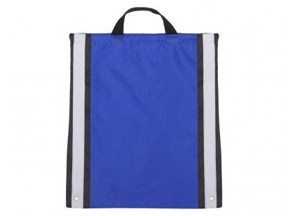 Рюкзак-мешок Savy со светоотражающими полосами по бокам, синий