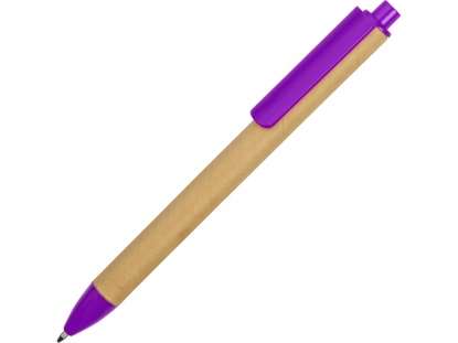 Ручка картонная шариковая Эко 2.0, фиолетовая
