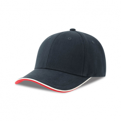 Бейсболка PILOT PIPING SANDWICH-S, темно-синяя