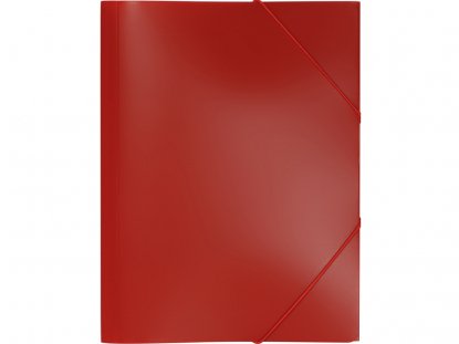 Папка А4 на резинке, красная, общий вид
