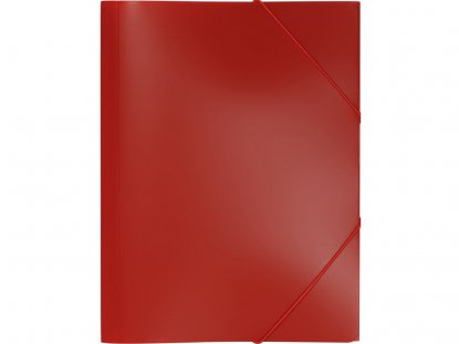 Папка А4 на резинке, красная, общий вид