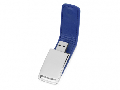 USB-флешка на 16 Гб Vigo с магнитным замком, синяя, открытая