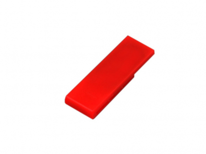 USB-флешка промо в виде скрепки, красная