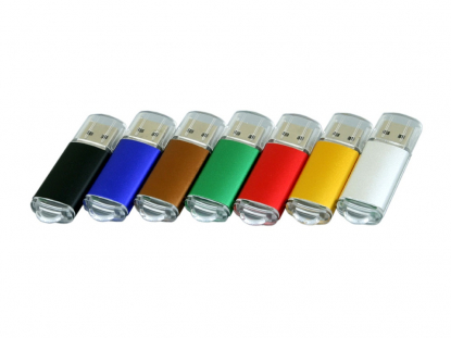 USB-флешка с прозрачным колпачком, все цвета