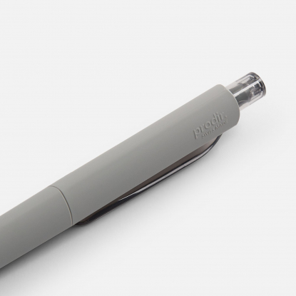 Ручка шариковая DS8 PRR-Т Soft Touch, серая