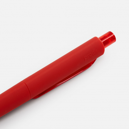 Ручка шариковая DS8 PRR-Т Soft Touch, красная