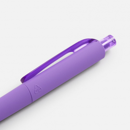 Ручка шариковая DS8 PRR-Т Soft Touch, фиолетовая