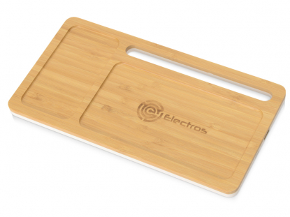 Беспроводное зарядное устройство-органайзер из бамбука Timber