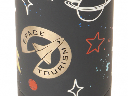 Вакуумная термобутылка Актив Soft Touch, синяя