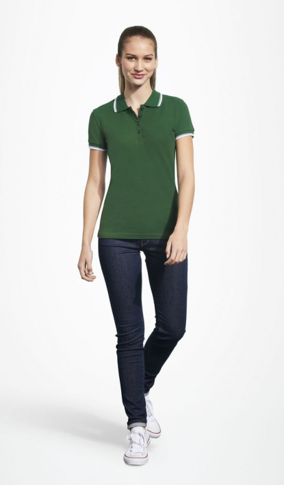 Рубашка поло Practice Women 270, женская, зеленая, пример использования