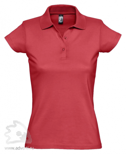 Рубашка поло Prescott Women 170, женская, красная