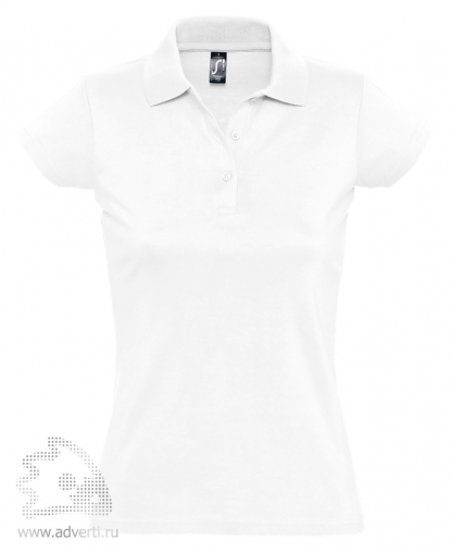 Рубашка поло Prescott Women 170, женская, белая
