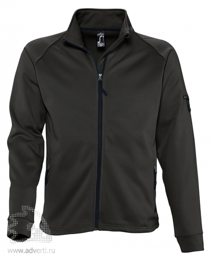 Куртка флисовая New Look 250, мужская, Sol's, Франция, черная
