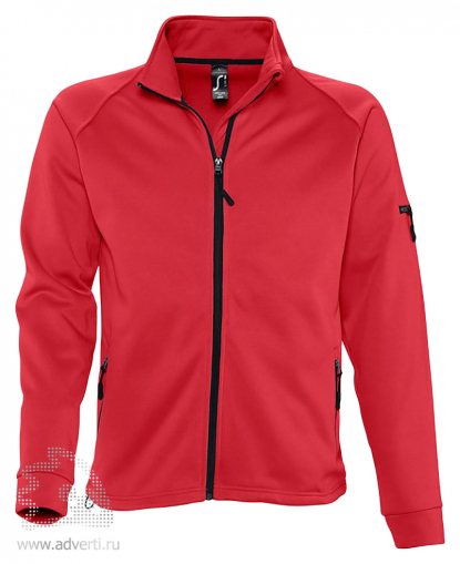 Куртка флисовая New Look 250, мужская, Sol's, Франция, красная