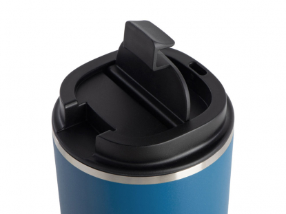 Вакуумная термокружка с керамическим покрытием Pick-Up, синяя
