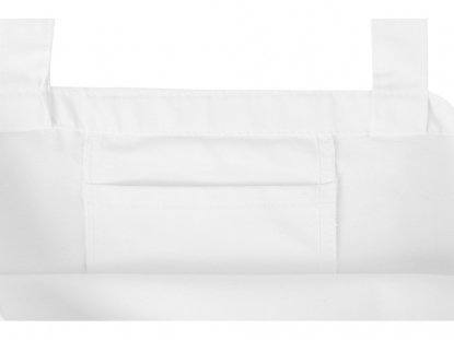 Сумка Levy хлопковая с широким дном, 240 г/м2, белая