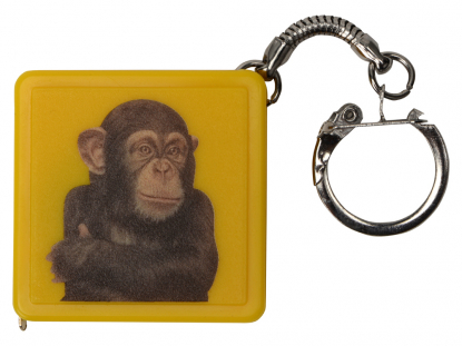 Брелок-рулетка Дюйм-белый