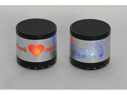 Портативная колонка Ring neon с подсветкой корпуса-белый