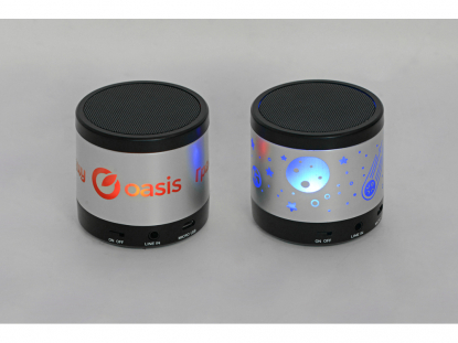 Портативная колонка Ring neon с подсветкой корпуса-белый