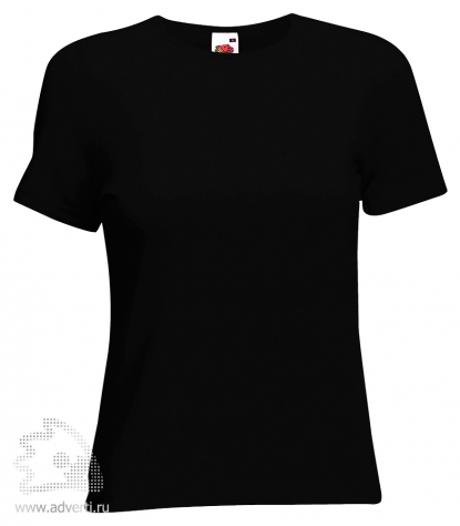 Футболка Lady-Fit Crew Neck T, женская, черная