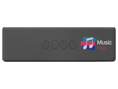 Портативная колонка Bar со стереодинамиками, soft touch