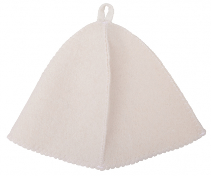 Шапка для бани и сауны Healing, белая