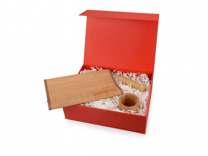 Подарочная коробка Giftbox большая, красная, пример использования