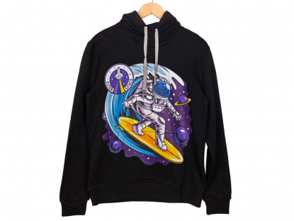 Толстовка с капюшоном Stream, унисекс-меланж-XS