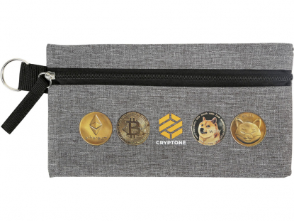 Пенал Holder, серый с черным