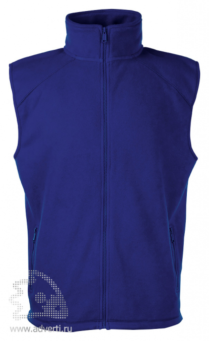 Купить Жилет Sleeveless Fleece, мужской, Fruit of the Loom, США, темно-синий