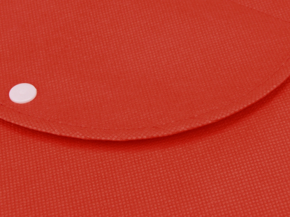 Складная сумка Maple, 80 г/м2, красная, кнопка