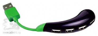 USB Hub на 4 порта Баклажан 