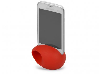 Подставка под мобильный телефон Яйцо, красная, пример использования