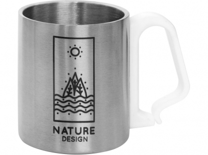 Стальная кружка с двойными стенками Climber, белая