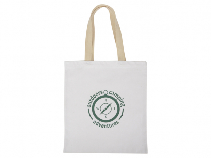 Сумка для шопинга Steady хлопковая с парусиновыми ручками, 260 г/м2