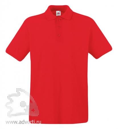 Рубашка поло Premium Polo, мужская, красная