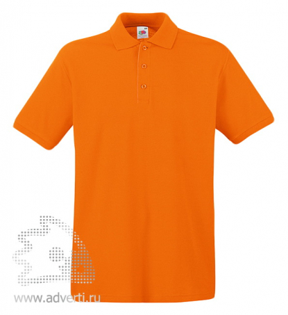 Рубашка поло Premium Polo, мужская, оранжевая