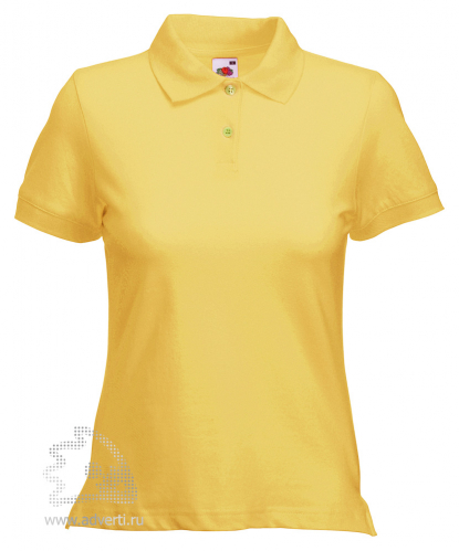 Рубашка поло Lady-Fit Polo, женская, желтая