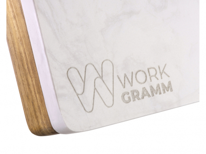 Набор для сыра в коробке из акации и мрамора Fontina