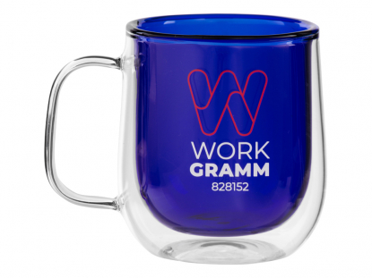 Кружка с двойными стенками Ubud, синяя