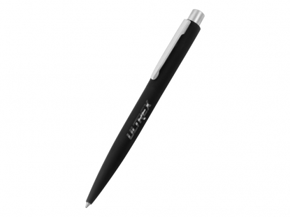 Ручка шариковая металлическая Lumos, soft-touch-голубой