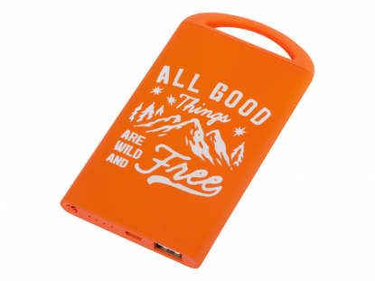 Портативное зарядное устройство Shine, 4000 mAh-оранжевый