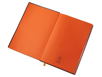 Блокнот в гибкой обложке А5 C1 софт-тач оранжевый