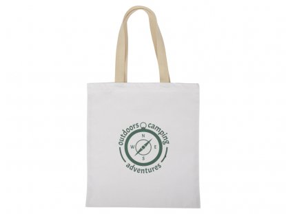 Сумка для шопинга Steady хлопковая с парусиновыми ручками, 260 г/м2