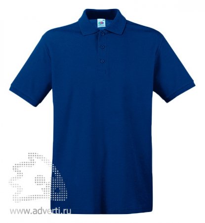 Рубашка поло Premium Polo, мужская, темно-синяя