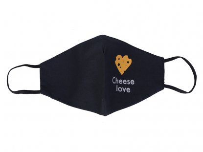 Маска для лица многоразовая из хлопка, анатомической формы без шва