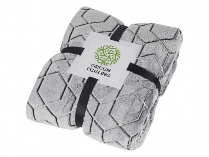 Светящийся в темноте плед Lattice, черный