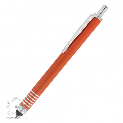 Шариковая ручка Finger со стилусом, оранжевая