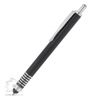 Шариковая ручка Finger со стилусом, черная
