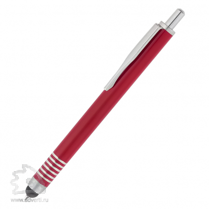 Шариковая ручка Finger со стилусом, красная